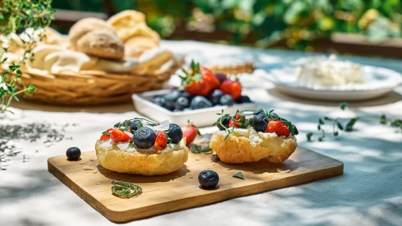 Frühstück mit Feldluft