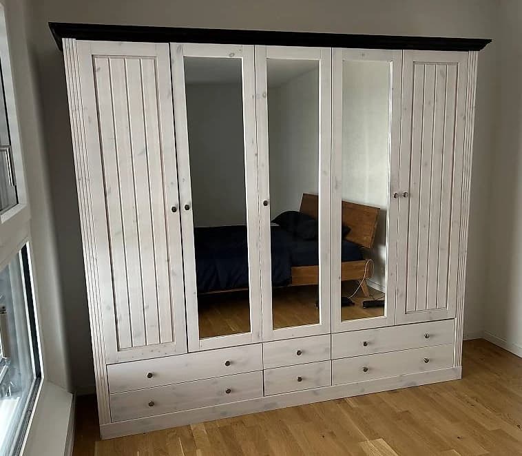 Kleiderschrank Kiefer massiv - 1