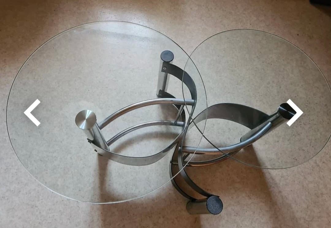 Salontisch mit drehbaren Glasplatten - 3