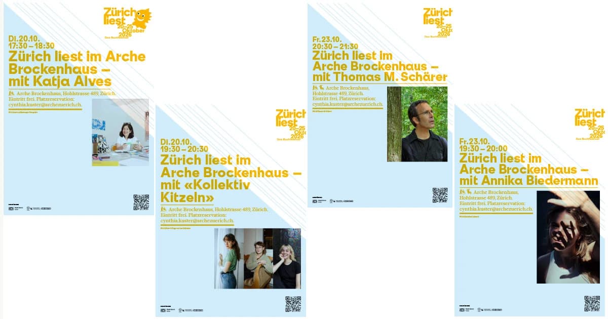 «Zürich liest» im Arche Brockenhaus - 1