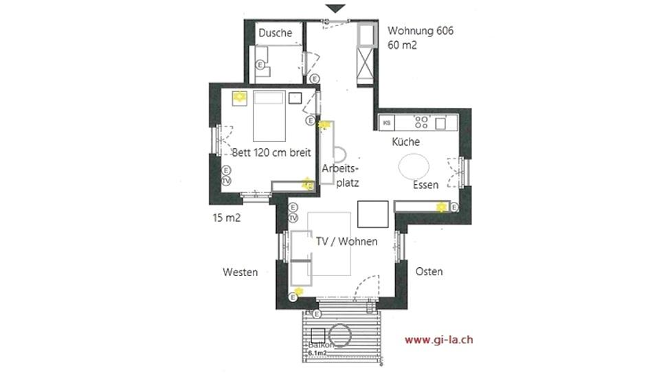 2 ROOM APARTMENT IN ZÜRICH - KREIS 12, FURNISHED, TEMPORARY - 2