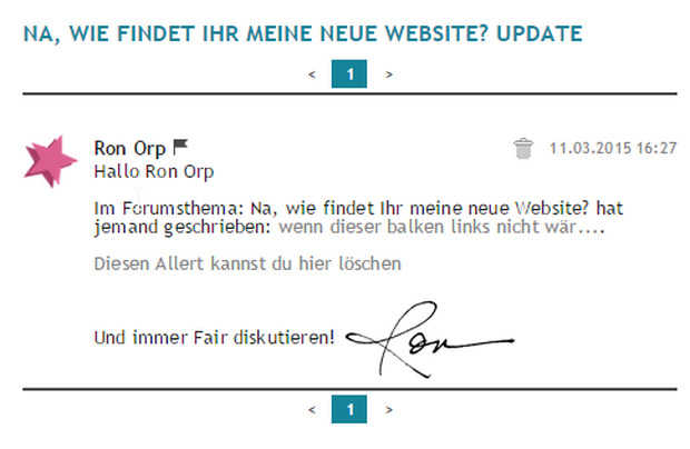 Na, wie findet Ihr meine neue Website?