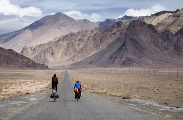 Mit dem Fahrrad in Richtung Iran