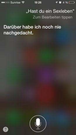 Gespräche mit Siri