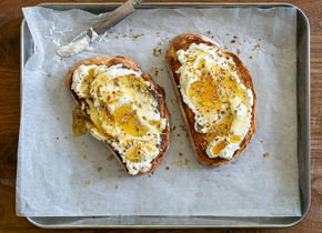 Spiced Ricotta Honey Toast