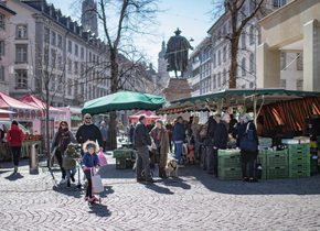 Ab auf den Wochenmarkt