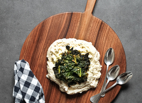 Gebratener Federkohl mit Kümmel Polenta: »Die...