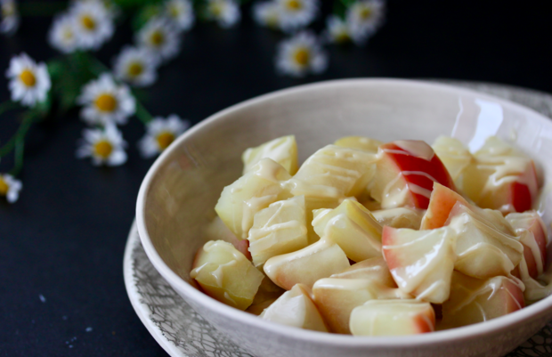 Gedämpfter Apfel zum Frühstück