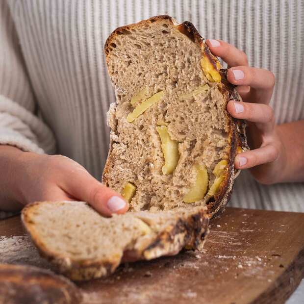 Kartoffelbrot ohne Kneten