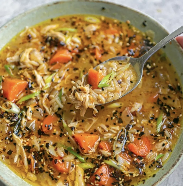 Warming Chicken Soup with Chilli Oil