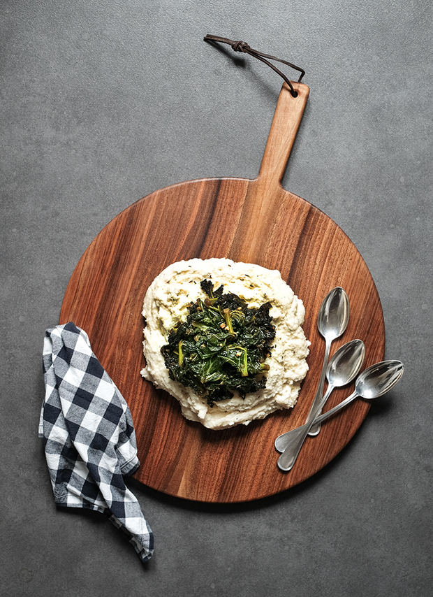 Gebratener Federkohl mit Kümmel Polenta: »Die...