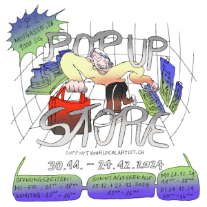 Eröffnung Pop-Up Store supportyourlocalartist.ch