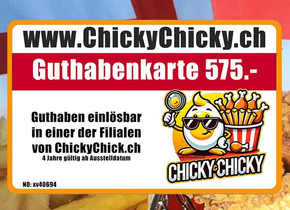 Crowdify Goodie: ChickyChicky Firmen-Guthabenkarte 1200.-