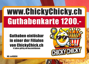 ChickyChicky Firmen-Guthabenkarte 1200.-