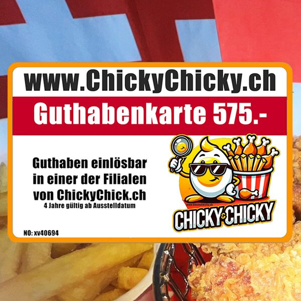 Crowdify Goodie: ChickyChicky Firmen-Guthabenkarte 1200.-