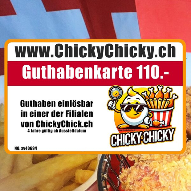 Crowdify Goodie: ChickyChicky Guthabenkarte im Wert von 55.-