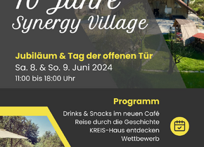 Synergy Village feiert 10. Geburtstag am 8. und 9. Juni 2024