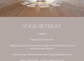 5 elements journey yoga retreat in sutra house