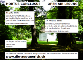 hortus conclusus - Lesung in Zürich