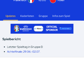 Verkaufen3 EM Tickets Match 25.6 in Dortmund- Polen