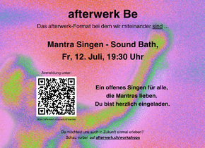 afterwerk Be: Mantra-Singen mit Ruth, Benjamin und Michelle