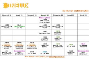 Une semaine bien remplie au Cinélux !!