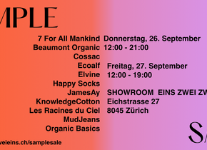 SEPTEMBER SAMPLE SALE