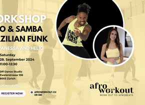 AFRO & SAMBA/ BRAZILIAN FUNK DANCE WORKSHOP in Zürich