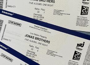 3x Jonas Brothers Tixkets 29.09.24