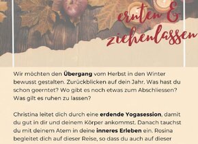 Yoga & Breathwork mit Suppe am Feuer - dein Herbstritual