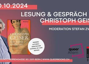 Lesung und Gespräch mit Christoph Geiser und Stefan Zweifel