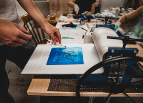 eco - friendly printmaking workshop