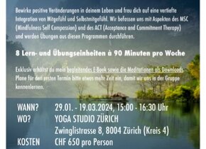 8-wöchiges Achtsamkeitstraining