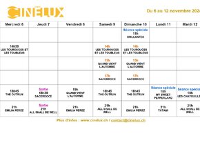 Une Semaine remplie au Cinélux !