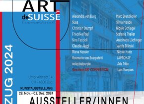 ARTdeSUISSE ZUG - Herbstausgabe 2024
Wann:28.Nov. -...