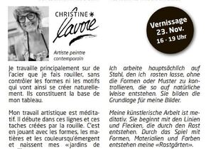 Vernissage mit Christine Lavoie