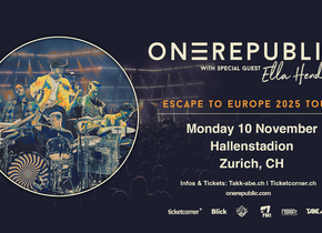 OneRepublic spielen am 10.11.2025 in Hallenstadion Zurich