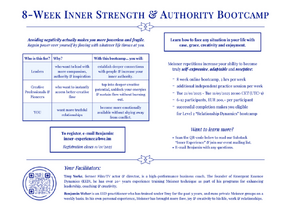 8-Week Inner Strength & Authority Bootcamp (Online,...