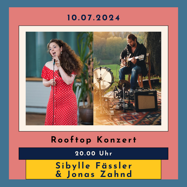 Rooftop Konzert Bar8 – Sibylle Fässler & Jonas Zahnd