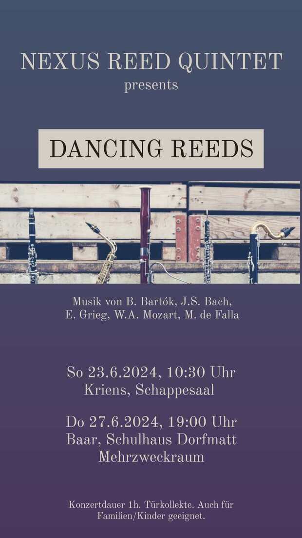 Konzert des Holzbläserquintetts NEXUS: Dancing Reeds