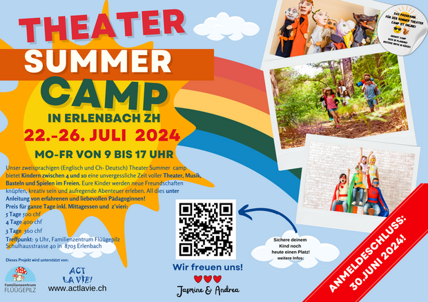 theater Camp für kinder zwischen 4 und 10!
