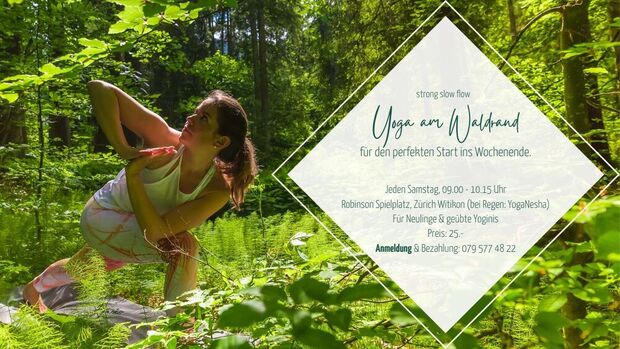 Yoga am Waldrand - für den perfekten Start ins Wochenende