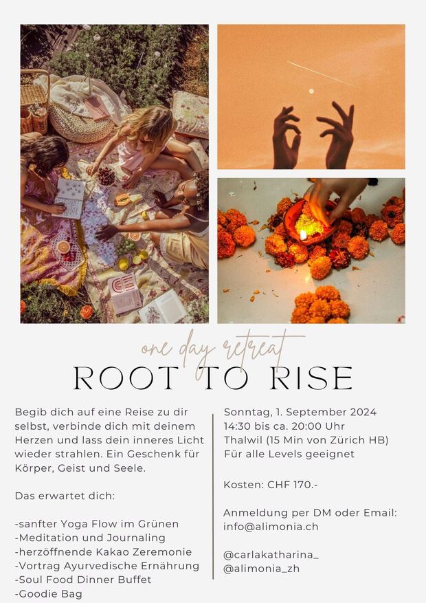 root to rise - half day retreat - 1.9.2024