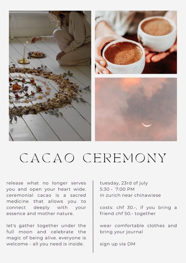 full moon cacao ceremony