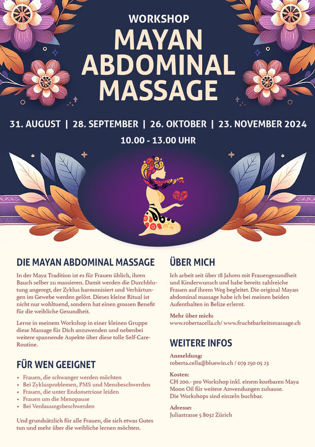 Workshop Mayan Abdominal Self Care Massage für Frauen in...