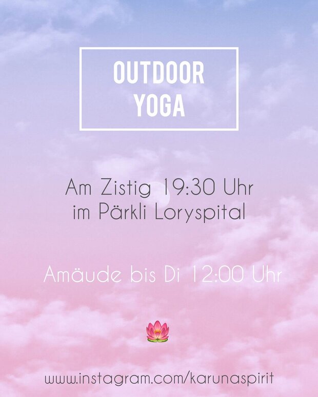 Outdoor Yoga beim Loryplatz / Loryhaus Bern
