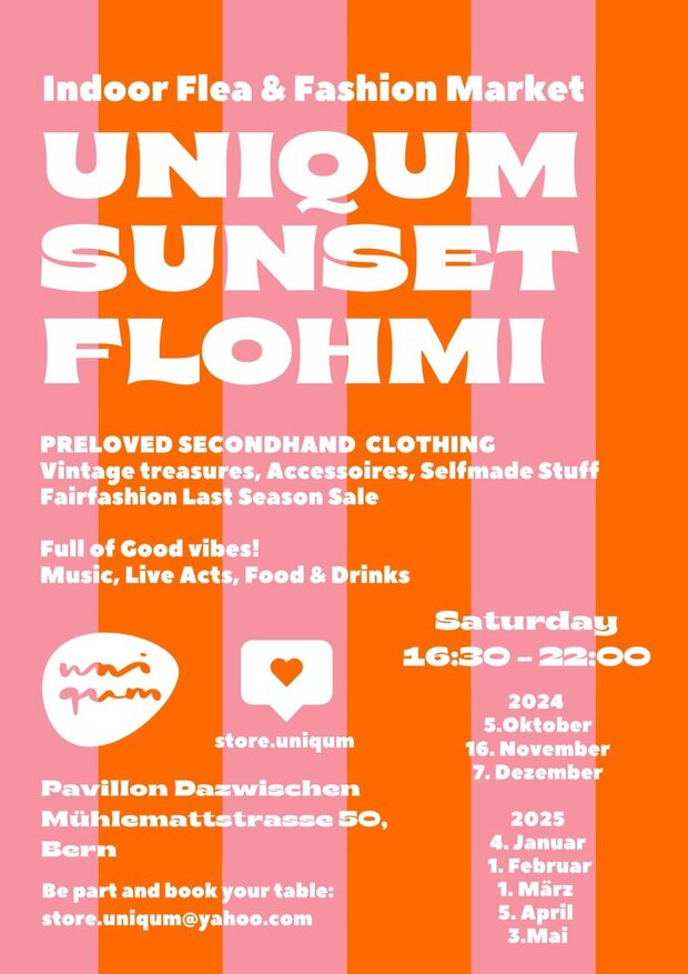 Uniqum Sunset Flea & Fashion Flohmi 