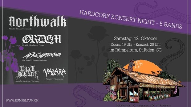 Hardcore Konzert Nacht - Northwalk, Ordem, Cruel...