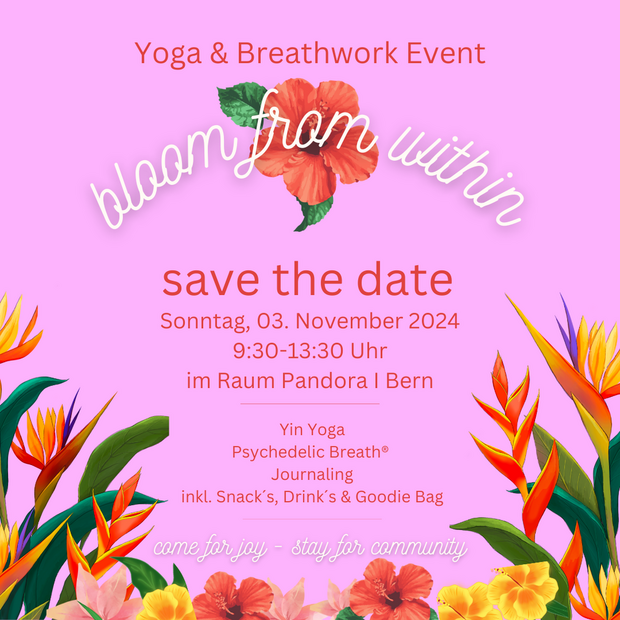 "Bloom from within" - Yoga & Breathwork Event