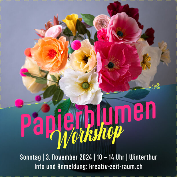 Papierblumen-Workshop